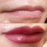 Татуаж губ — Без техники — Елена