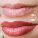 Татуаж губ — Без техники — Лилия