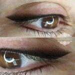 Татуаж век — Стрелки с растушевкой — Луна