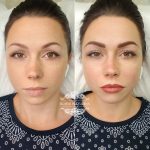 Татуаж бровей — Перекрытие — Без техники — Ангелина