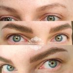 Татуаж бровей — Перекрытие — Без техники — Ангелина