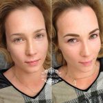 Татуаж бровей — Без техники — Олеся