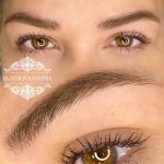 Татуаж бровей — Перекрытие — Без техники — Рина