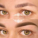 Татуаж бровей — Перекрытие — Без техники — Рина