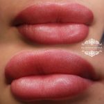 Татуаж губ — Без техники — Роза