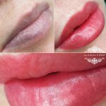 Татуаж губ — Без техники — Тата