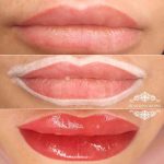 Татуаж губ — Без техники — Мария