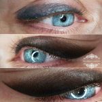 Татуаж век — Стрелки с растушевкой в цвете — Ника