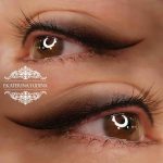 Татуаж век — Перекрытие — Стрелки с растушевкой — Ника