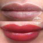 Татуаж губ — Без техники — Рина