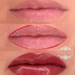 Татуаж губ — Без техники — Ева