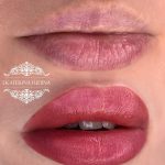 Татуаж губ — Без техники — Ева