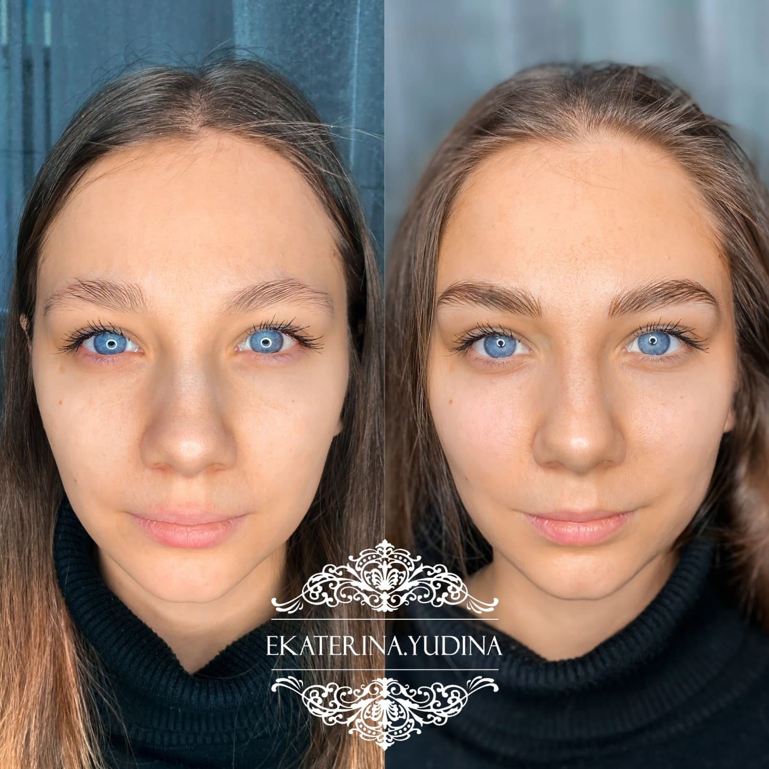 Татуаж бровей — Без техники — Каталина